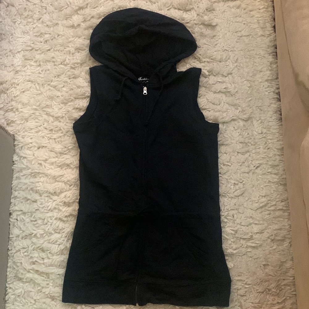Y2K Black Hooded Dress